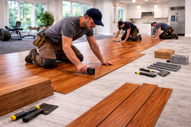 Cherry Floor Installation in Greenbelt, MD