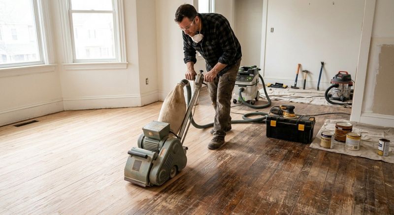 Hardwood Floor Renovation in Bethesda, MD