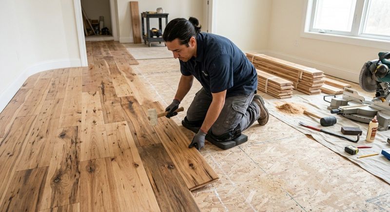 Hickory Floor Installation in Bethesda, MD