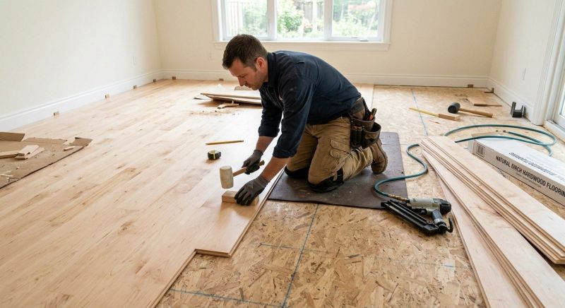 Maple Flooring Installation in Ashton, MD