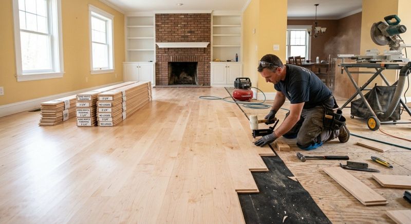 Maple Flooring Installation in Laurel, MD