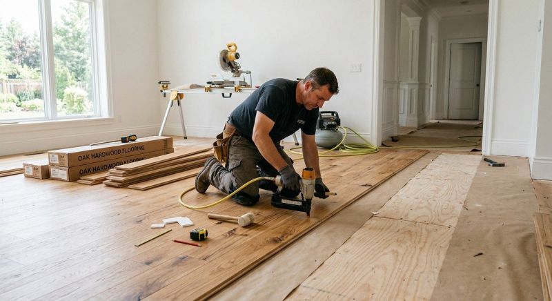 Oak Floor Installation in Bowie, MD