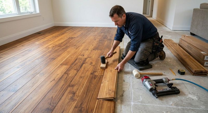 Teak Flooring Installation in Bethesda, MD