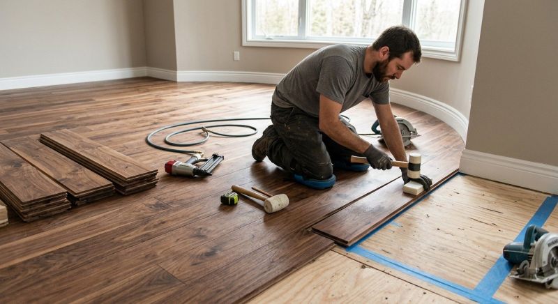 Walnut Flooring Installation in Bethesda, MD