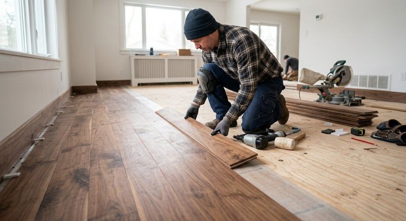 Walnut Flooring Installation in Bethesda, MD