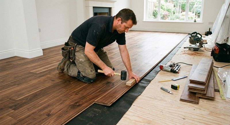 Walnut Flooring Installation in Bethesda, MD