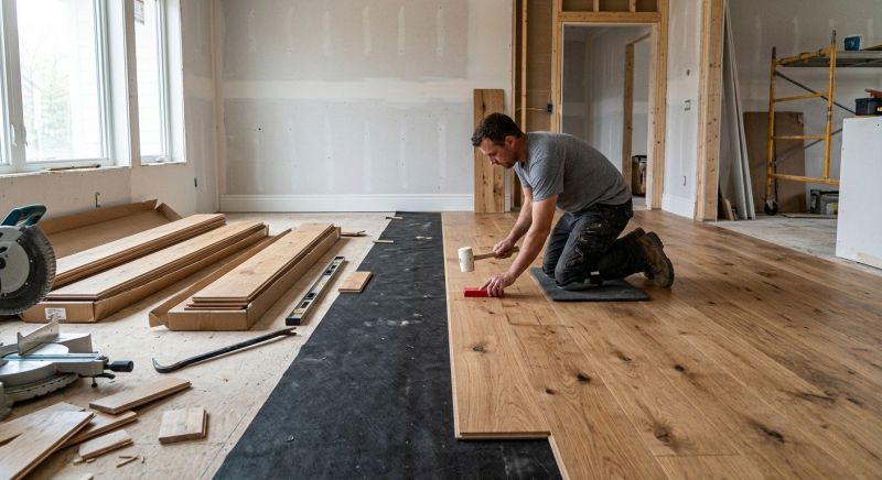 Wide Plank Floor Installation in Bethesda, MD