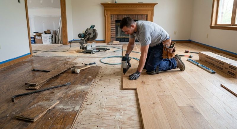 Wood Floor Replacement in Howard County, MD
